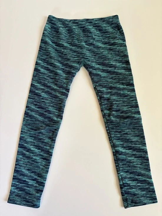 Faded Glory Pink Cable-Knit Leggings & Blue Space-Dye Pair - Picture 2 of 9